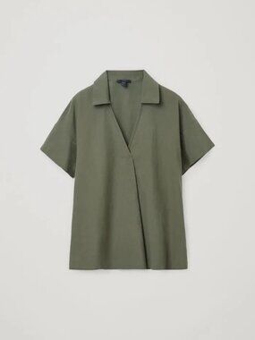 COS SHORT-SLEEVED TOP WITH PLEAT OVERSIZED Lightweight Size S